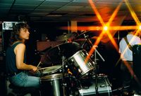 Tom Darkwolf as Drummer in his first Band
